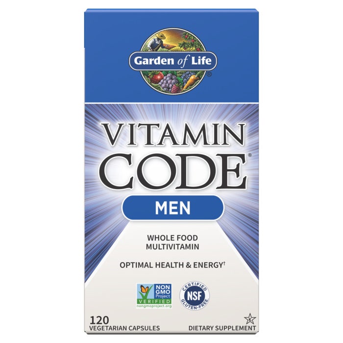 Garden Of Life Vitamin Code Men Multivitamin, 120 Veggie Capsules, Whole Food Multivitamin
