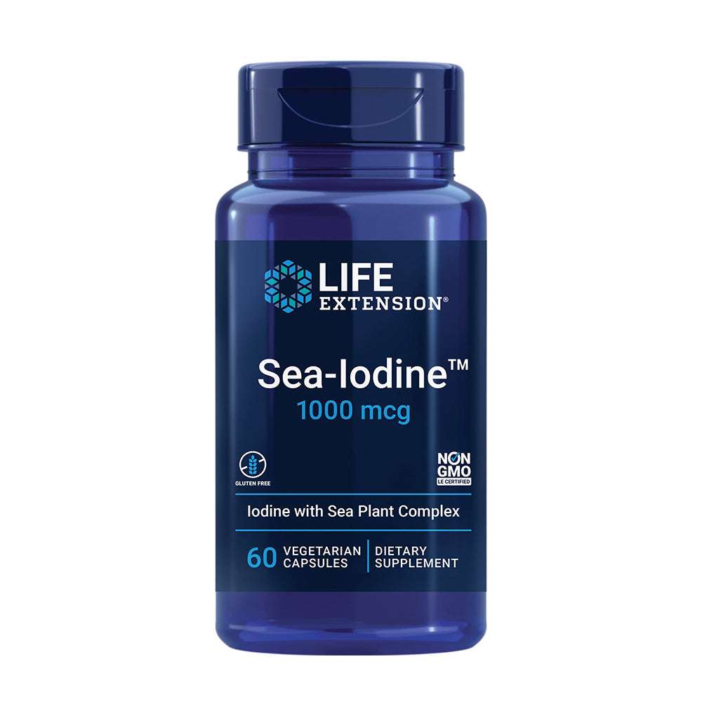 Life Extension Sea-Iodine, 60 Veggie Capsules, 1000 mcg, Supports Healthy Body Weight