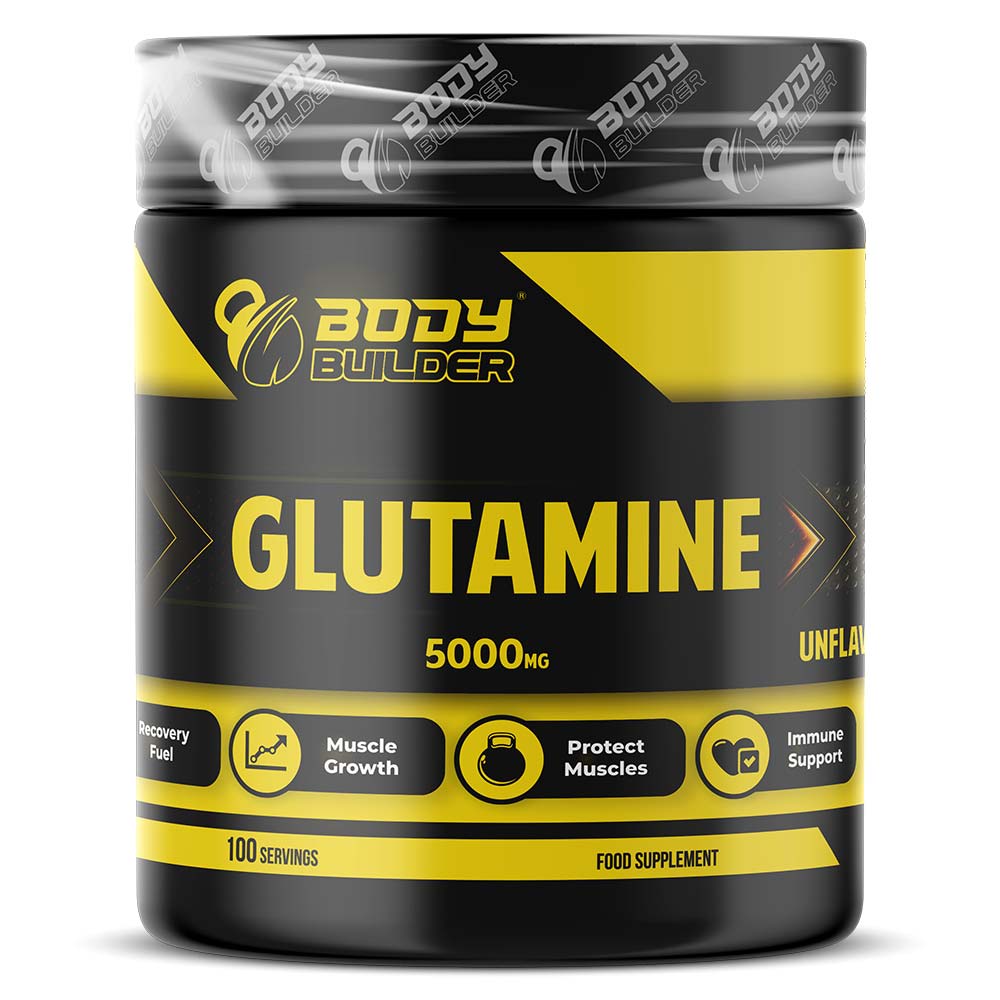 Body Builder Glutamine, 100, Unflavored, 5000 Mg L-Glutamine, Supports Muscle Recovery