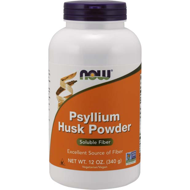 Now Psyllium Husk Powder, 340 Gm, Excellent Source of Fiber, Supports Intestinal Health