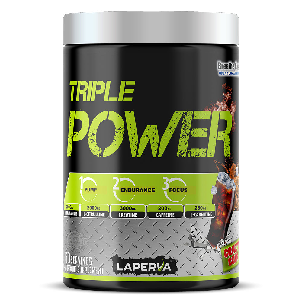Laperva Triple Power Pre-Workout, 60, Enhance Physical Performance and Reduce Tiredness