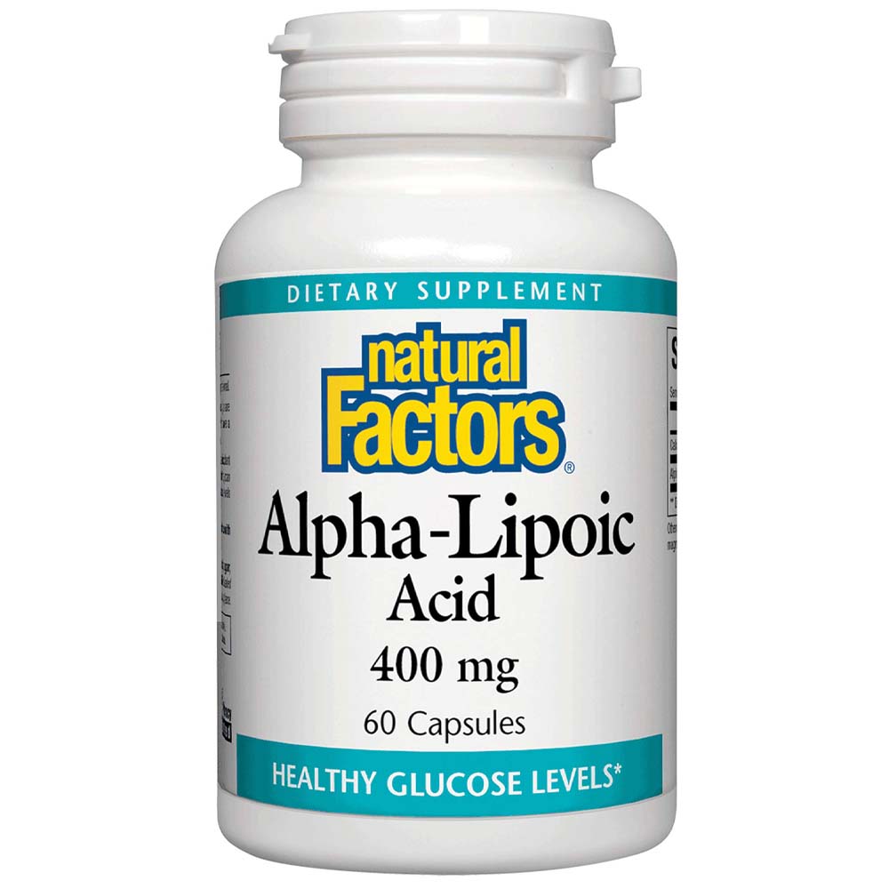 Natural Factors Alpha Lipoic Acid, 400 mg, 60 Capsules, Fights Free Radicals