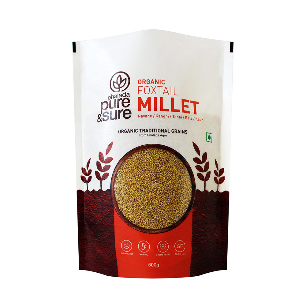 Pure & Sure Organic Foxtail Millet, 500 Gm, 100% Organic, No Artificial colours