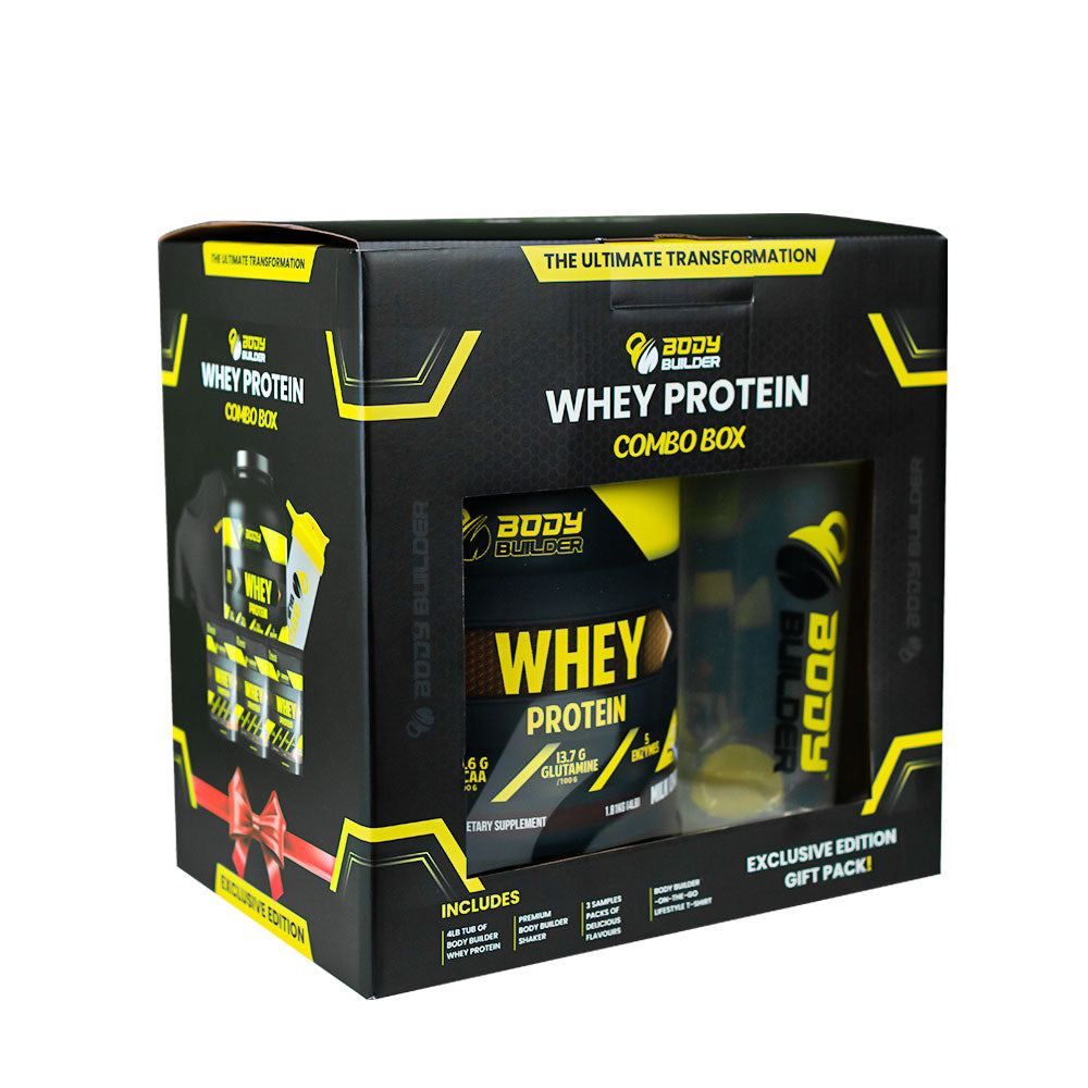 Body Builder Whey Protein, Milk Chocolate, 4 LB Box, 25 g of Whey Protein Per 1 Scoop