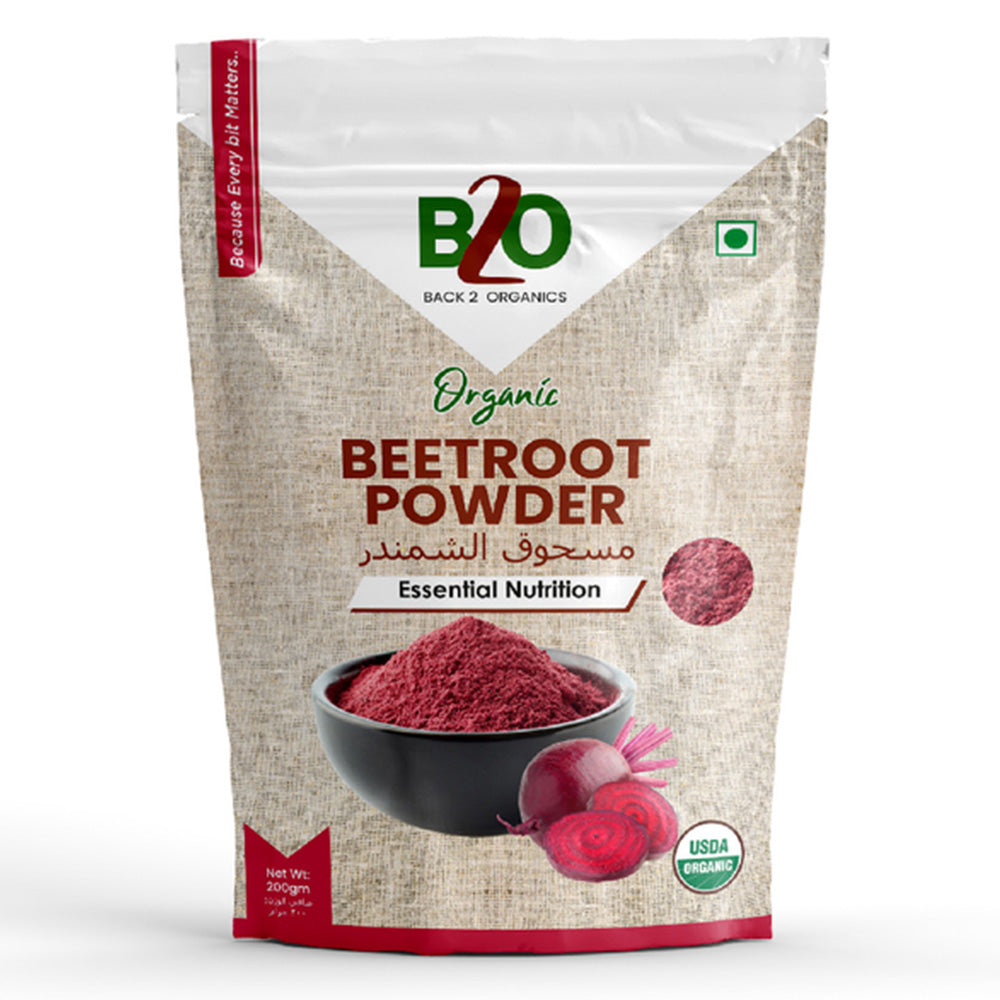 B2O Organics Beetroot Powder, 200 Gm, Rich in Nutrients, Antioxidant Properties