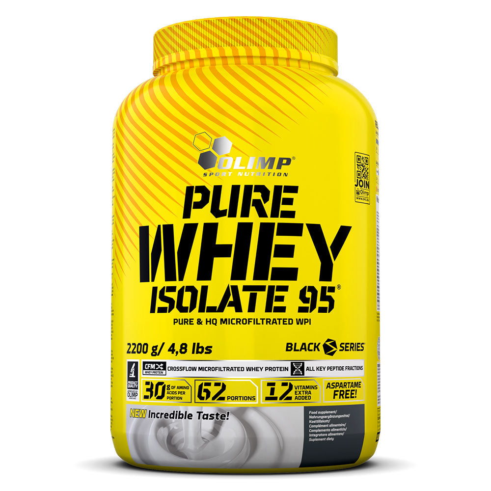 Olimp Sport Nutrition Pure Whey Isolate 95, Strawberry, 4.8 Lb, 30 gm Protein Per Serving