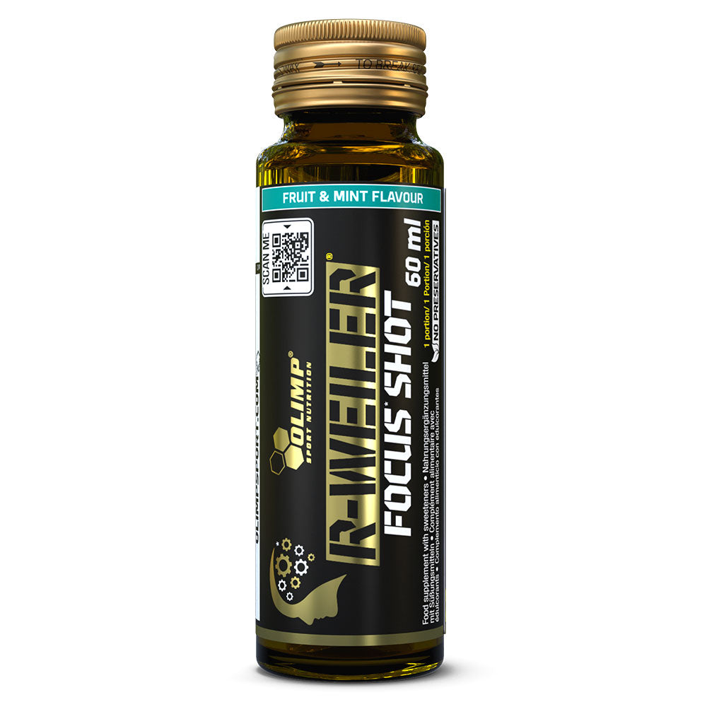 Olimp Sport Nutrition R-Weiler Focus Shot, Fruit & Mint, 1 Shot, Promotes Impressive Muscle Pumps