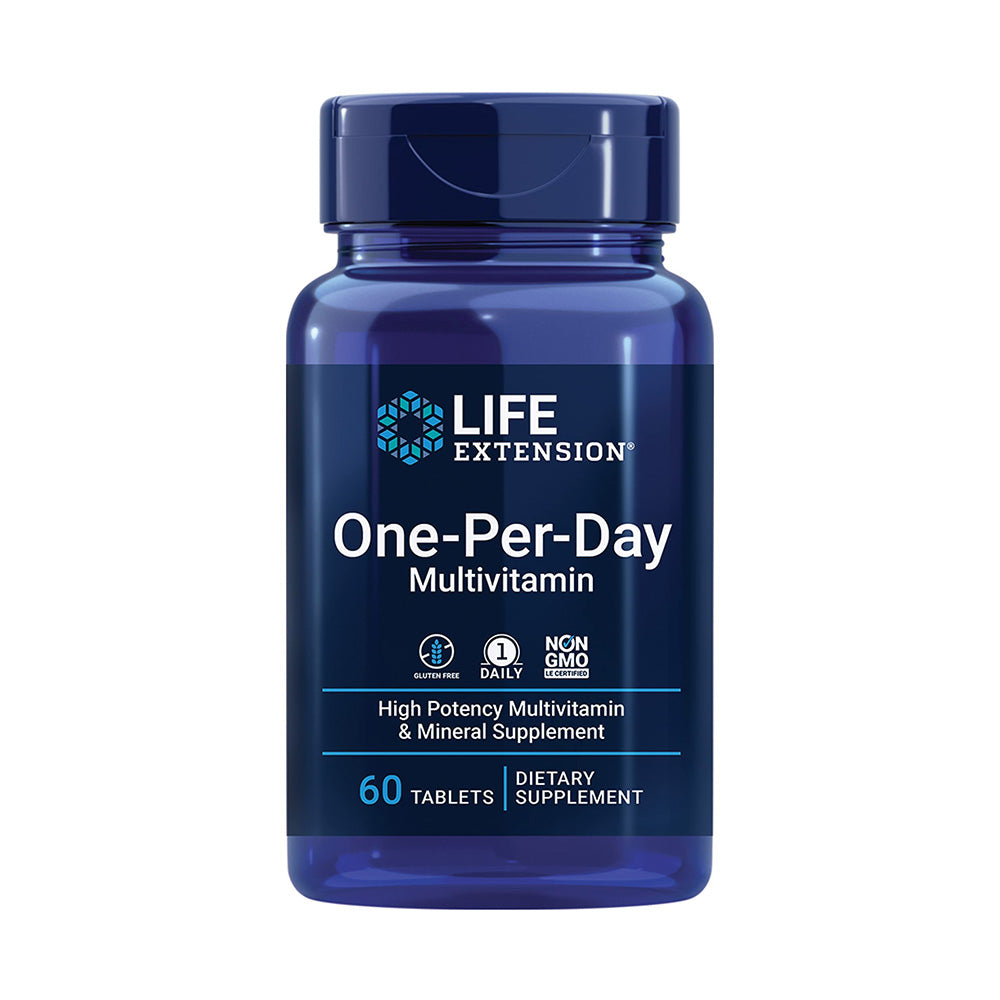 Life Extension One-Per-Day Multivitamin, 60 Tablets, Antioxidants, Supports Heart & Brain Health