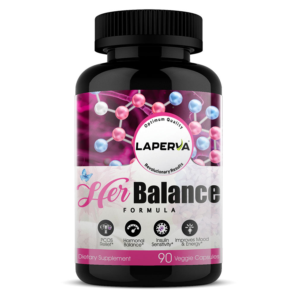 Laperva Her Balance Formula, 90 Veggie Capsules, PCOS Relief, Supports Hormonal Balance