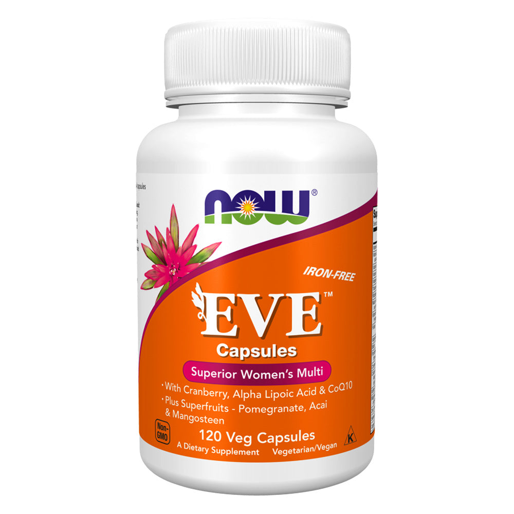Now Eve Women's Multi, 120 Veggie Capsules, Comprehensive Nutrition Support