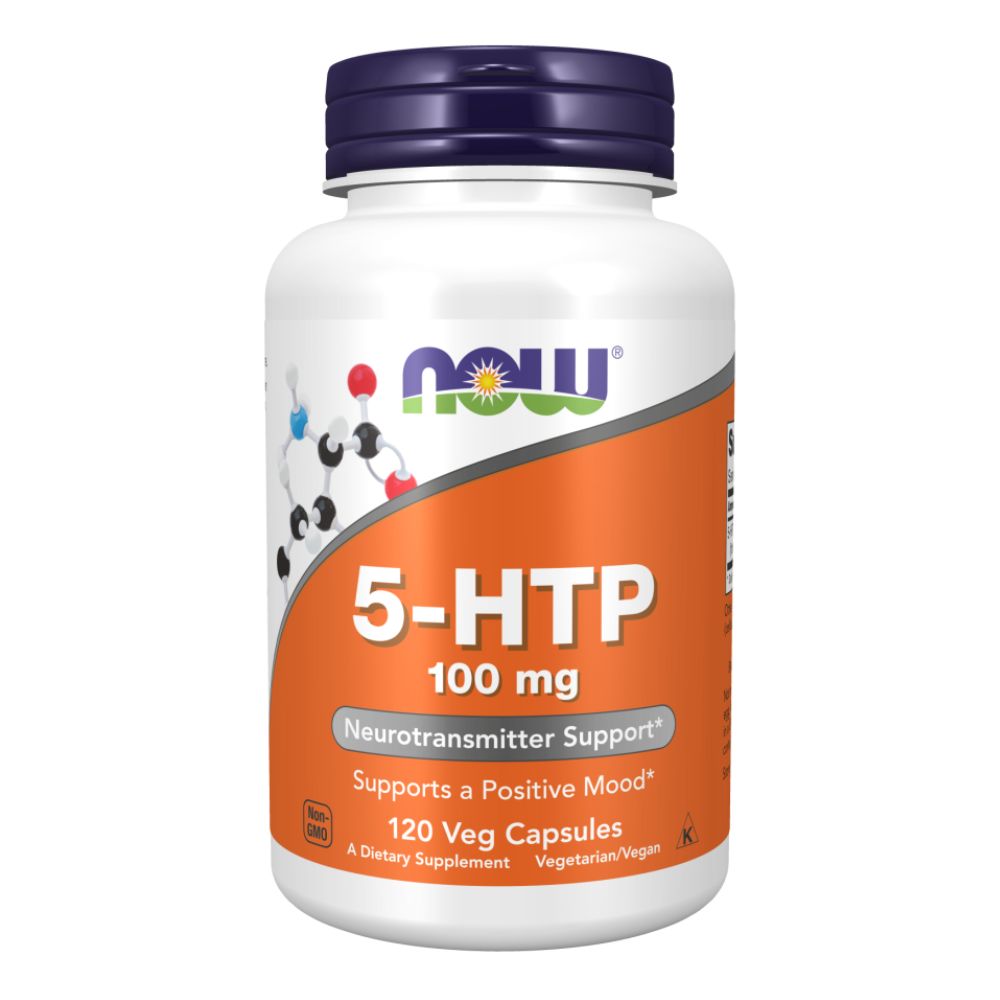 Now 5-HTP, 120 Veggie Capsules, 100 mg, Improve Mood, Vegetarian/Vegan