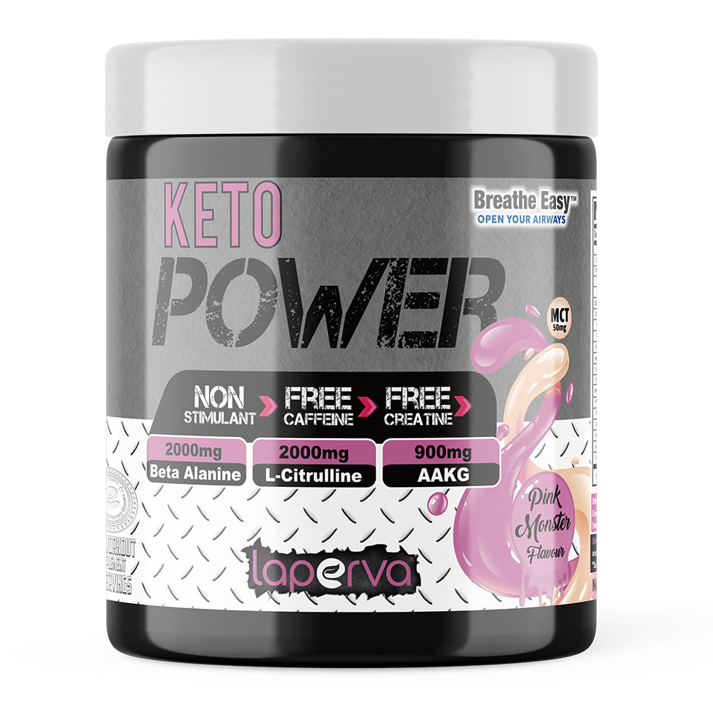 Laperva Keto Power, Pink Monster, 30, Fortified with Breathe Easy, Increase the Activity and Vtality