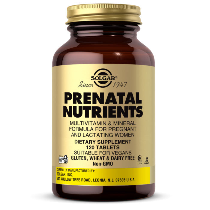 Solgar Prenatal Nutrients, 120 Tablets, Support Women Health, Rich in Pregnancy Supportive Nutrients