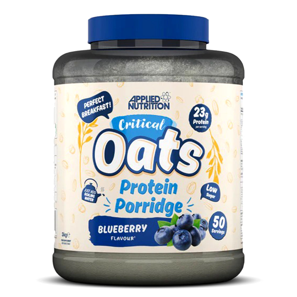 Applied Nutrition Critical Oats Protein Porridge, Blueberry, 3 Kg, 23 G of Protein