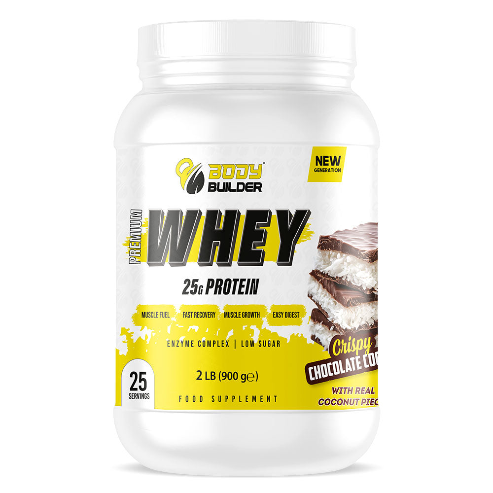 Body Builder Premium Whey Protein New Gen, Crispy Chocolate Coconut, 2 LB