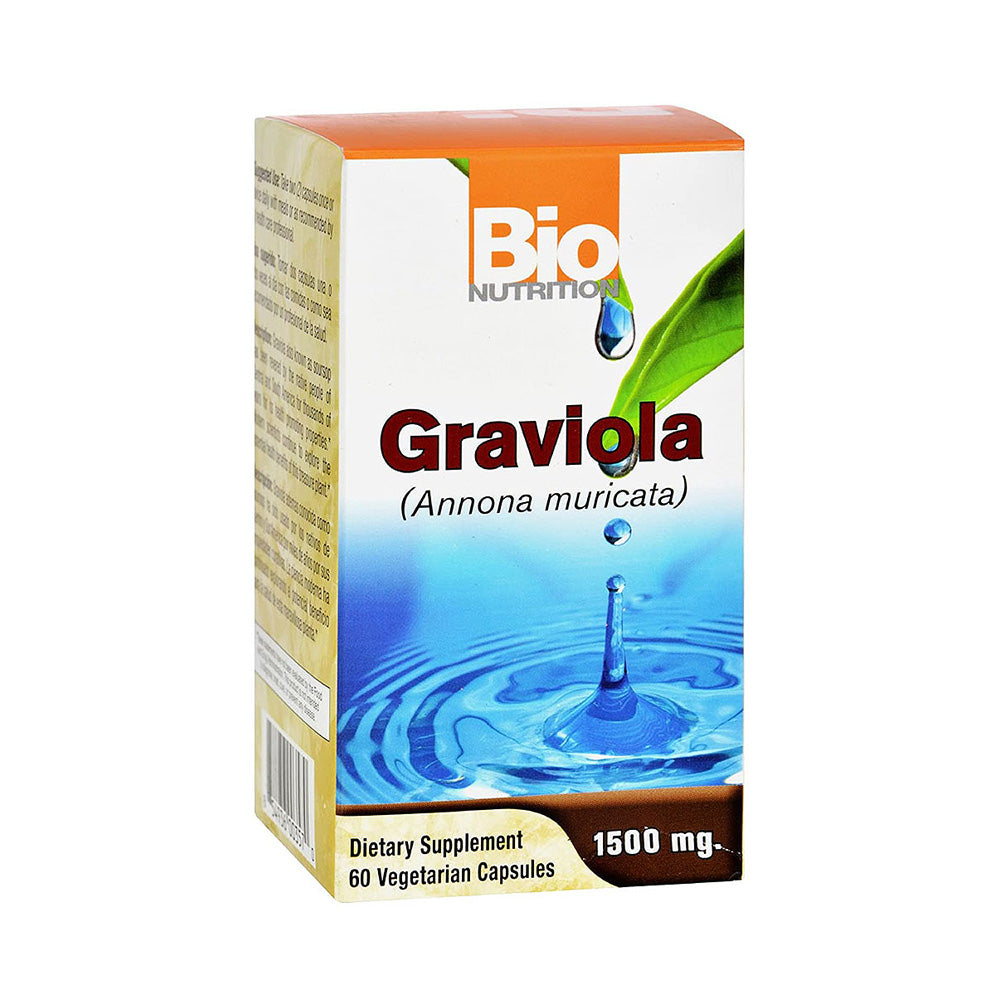 Bio Nutrition Graviola, 60 Vegetable Capsules, 1500 mg, Antioxidant, Support the Immune System