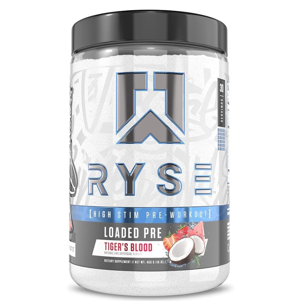RYSE Loaded Pre Workout, 30, Maximize Pump, Explosive Energy
