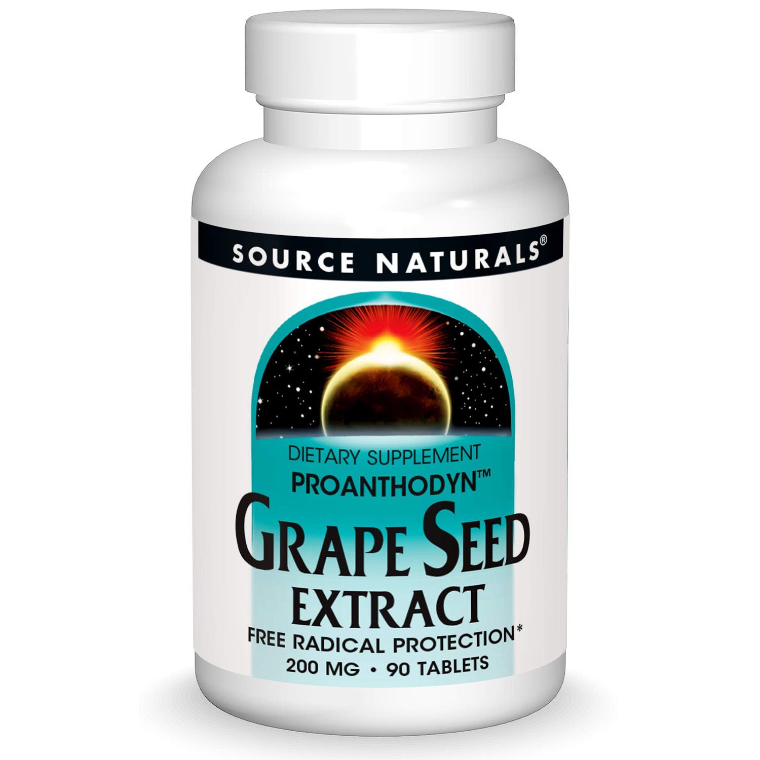 Source Naturals Grape Seed Extract, 90 Tablets, 200 mg, Supports a Healthy Aging Brain