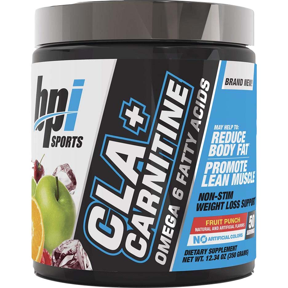 bpi Sports Cla Plus Carnitine, Fruit Punch, 50, Boost Performance, Supports Weight Loss