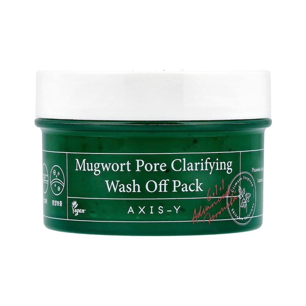 AXIS-Y Mugwort Pore Clarifying Wash Off Pack, 100 ML, Promoting the Regeneration of Skin