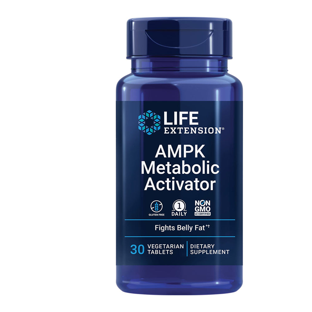 Life Extension AMPK Metabolic Activator, 30 Vegetarian Tablets, Fights Belly Fat
