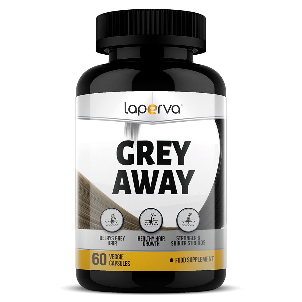 Laperva Grey Away, 60 Veggie Capsules, Delay Grey Hair, Healthy Hair Growth