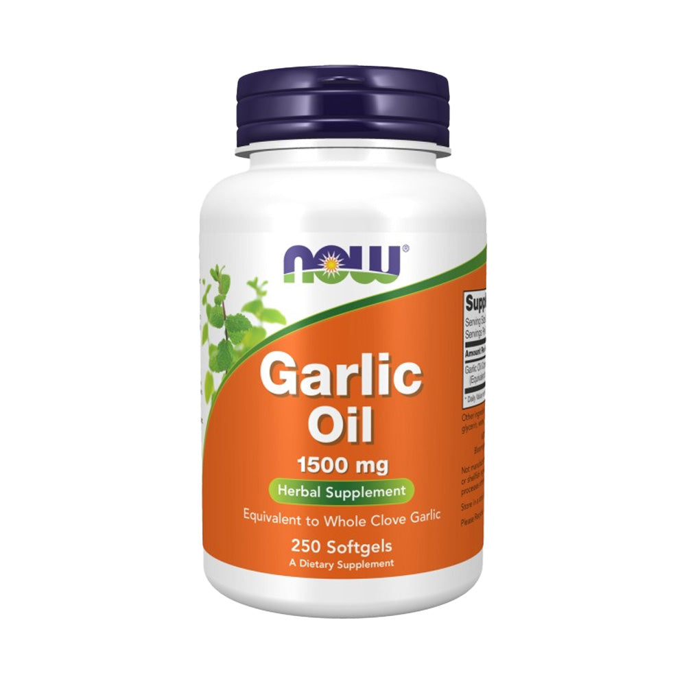 Now Garlic Oil, 1500 mg, 250 Softgels, Equivalent to Whole Clove Garlic