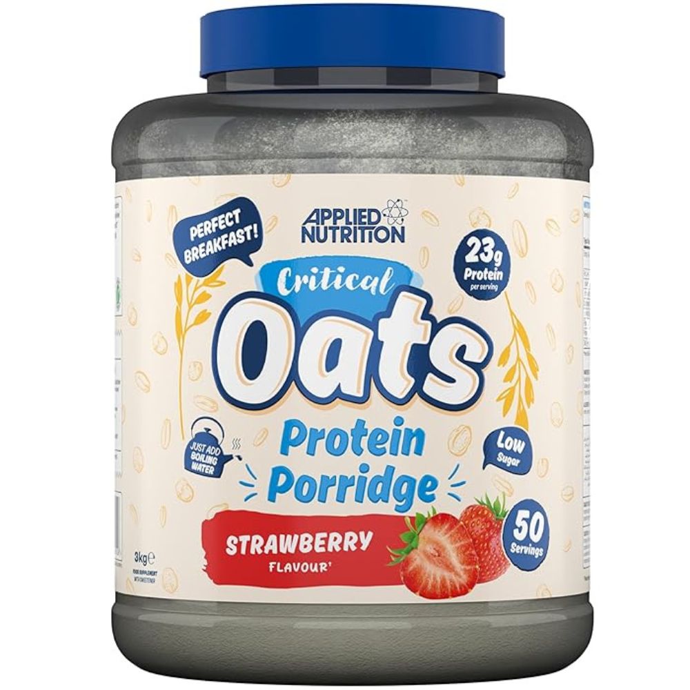 Applied Nutrition Critical Oats Protein Porridge, Strawberry, 3 Kg, 23 G of Protein