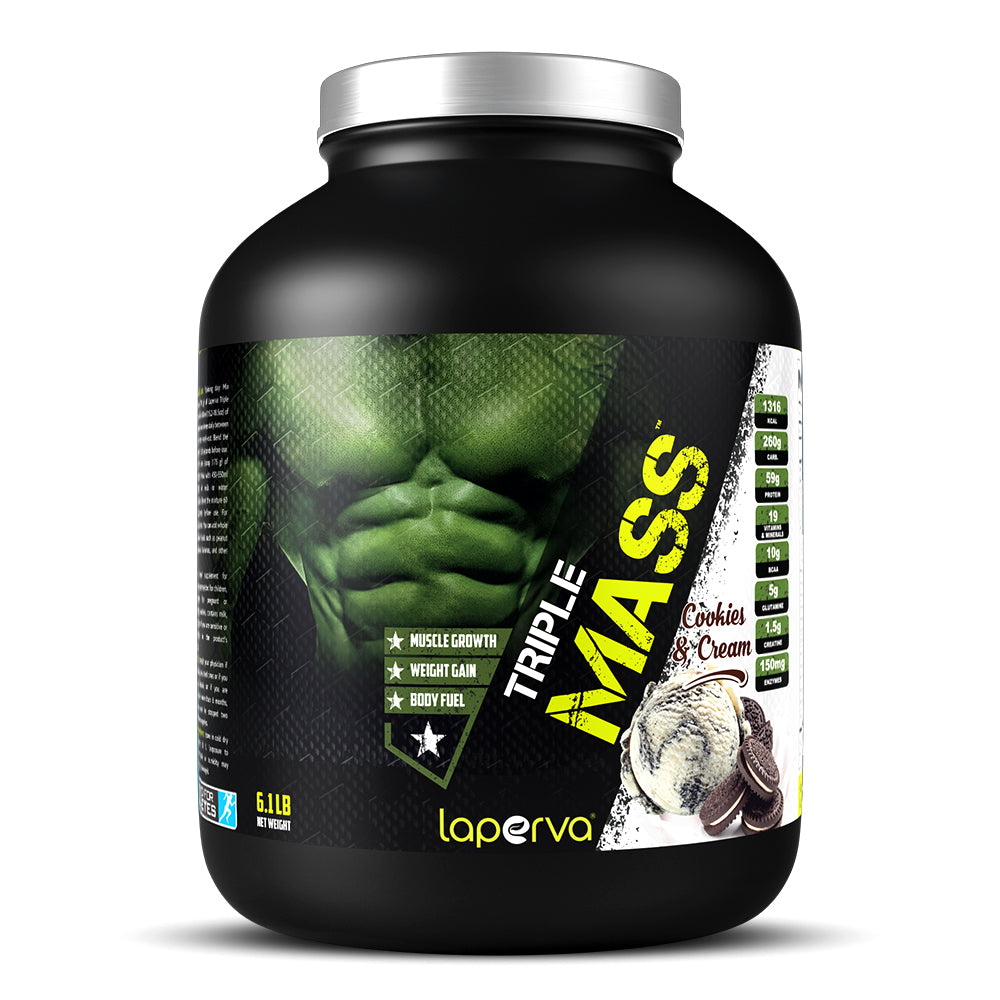 Laperva Triple Mass Gainer,6 LB, More Than 59 Grams of High-Quality Protein