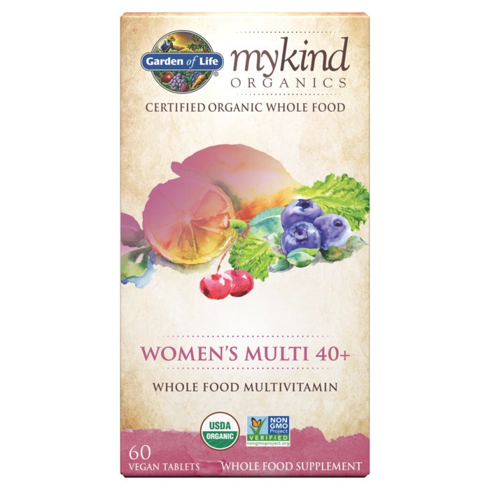 Garden Of Life +40 Women Multivitamin, 60 Veggie Tablets, B Vitamins, Organic Food Blend