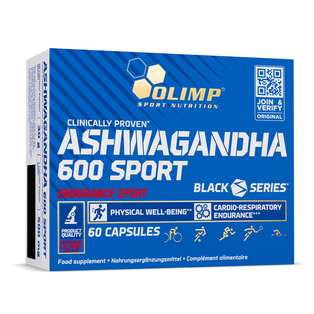Olimp Ashwagandha 600 Sport, 60 Capsules, Boosts Energy & Reduces Fatigue