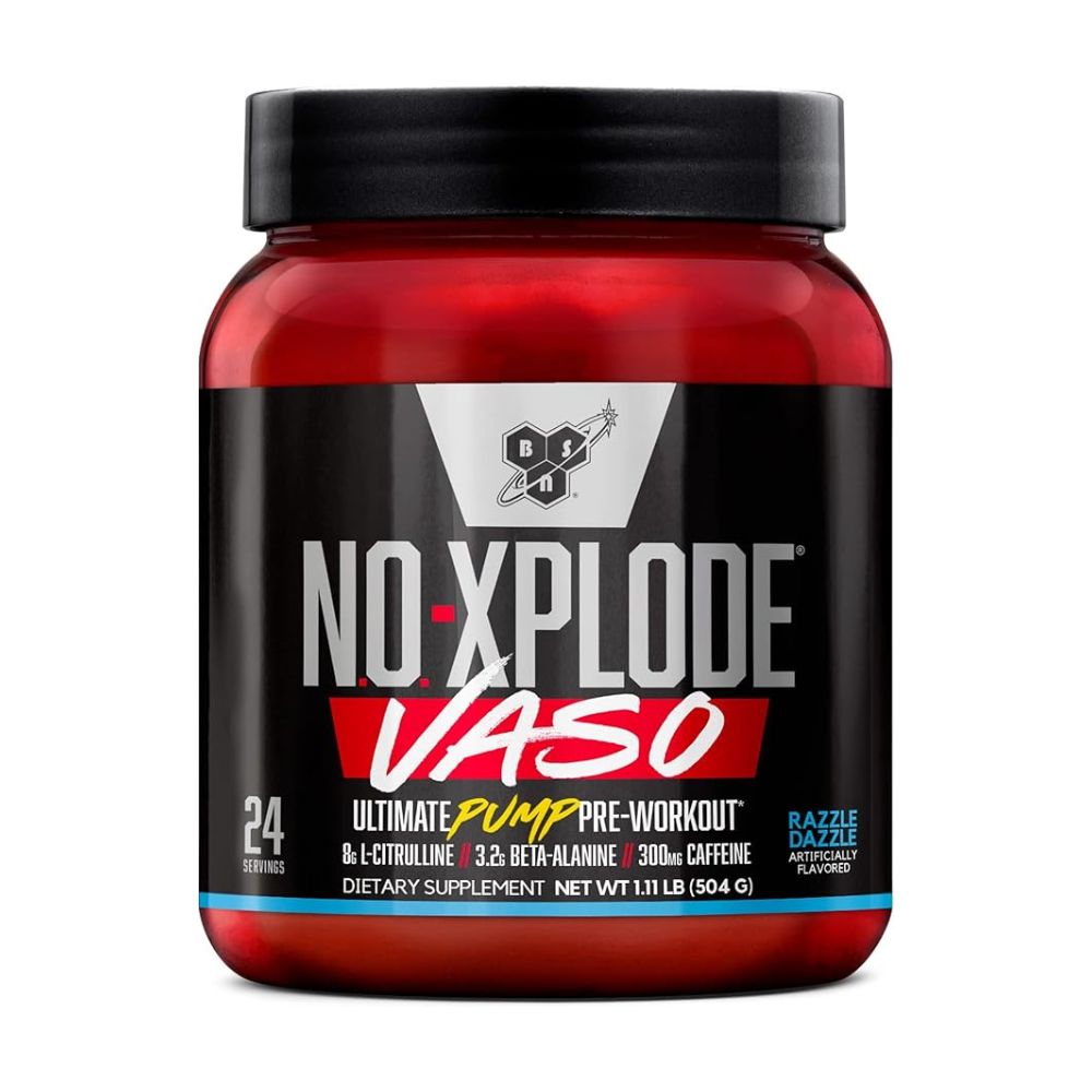 Bsn No-xplode Vaso Pump, Razzle Dazzle, 1.11 lb, 4 in1 Ultimate Pump Blend