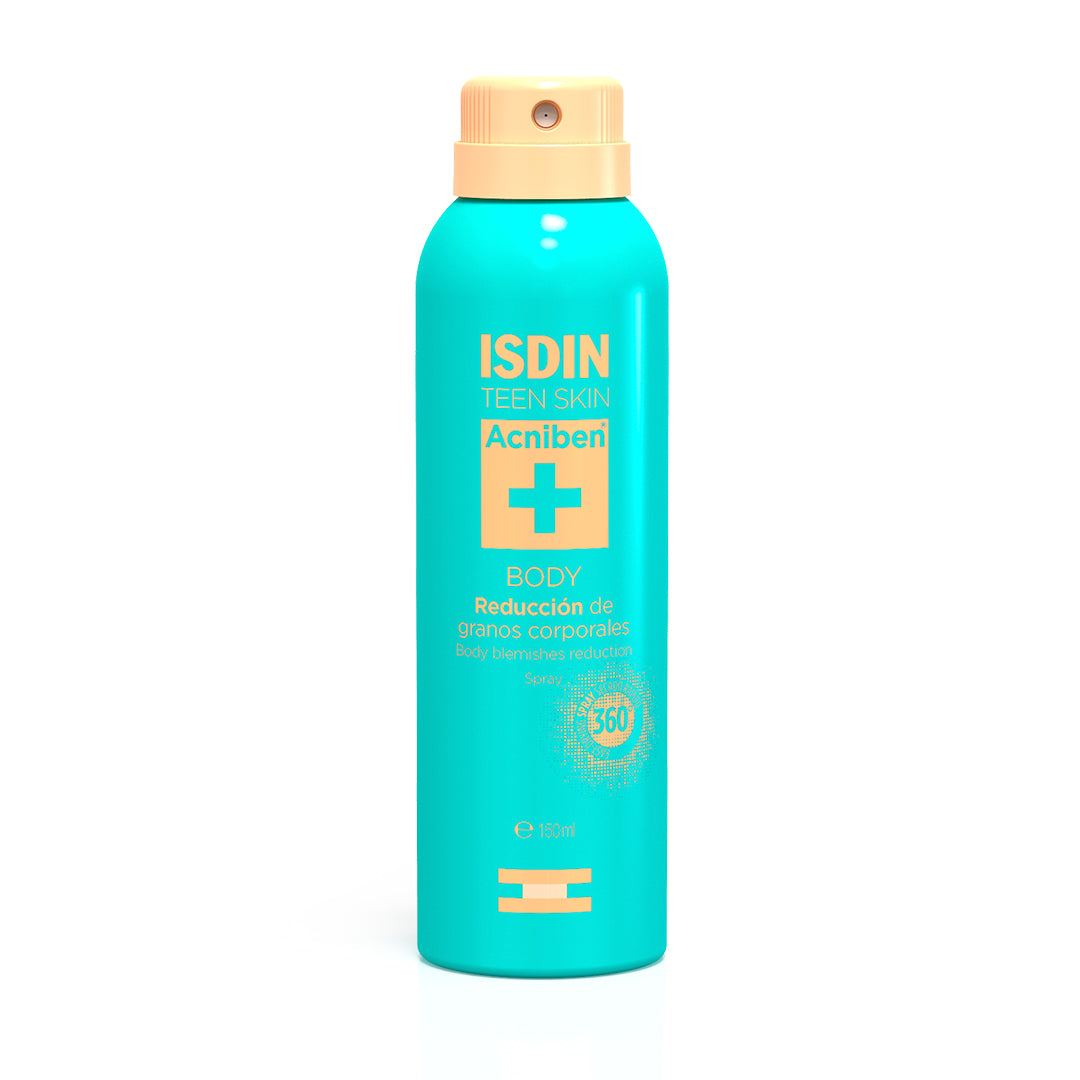 ISDIN Oily Skin Acniben Body Reduction Spray, 150 ML, Reduces Body Blemishes