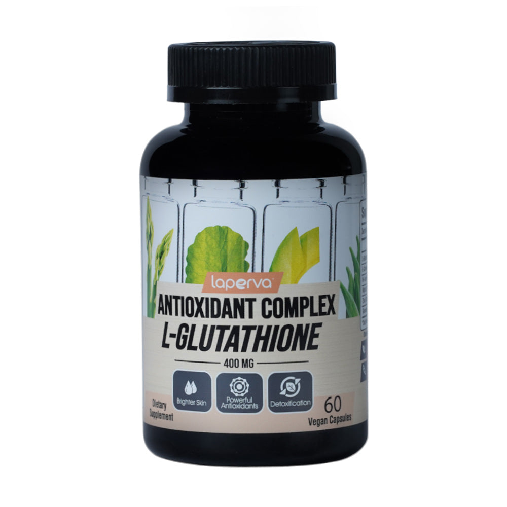 Laperva Antioxidant Complex L Glutathione, 60 Veggie Capsules, 400 mg, Brighter Skin