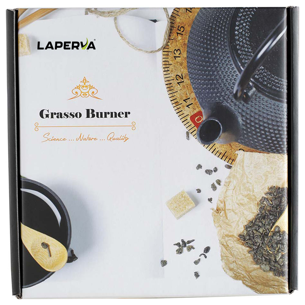 Laperva Grasso Burner Tea, Box of 40 Bags, Metabolism Booster, Optimizing Fat Oxidation