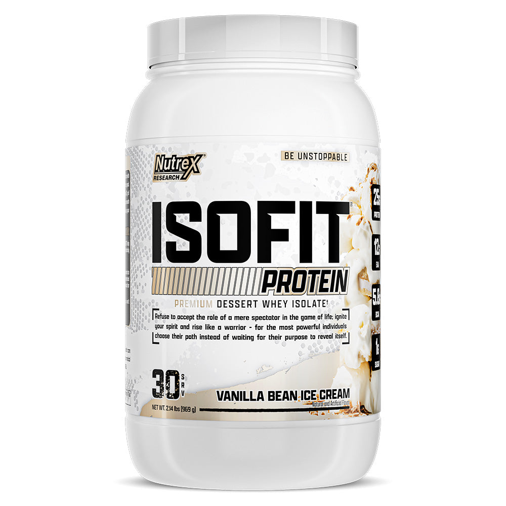 Nutrex Research Isofit, Vanilla Bean Ice Cream, 2 LB, Support Muscle Gain