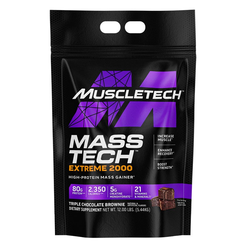 Muscletech Mass Tech Extreme 2000, 12 LB, Contains a Massive 2,000 Calories Per Serving