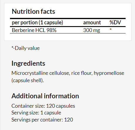 Berberine - Insulin & Anti-Diabetic Supplement - nutrimarketae